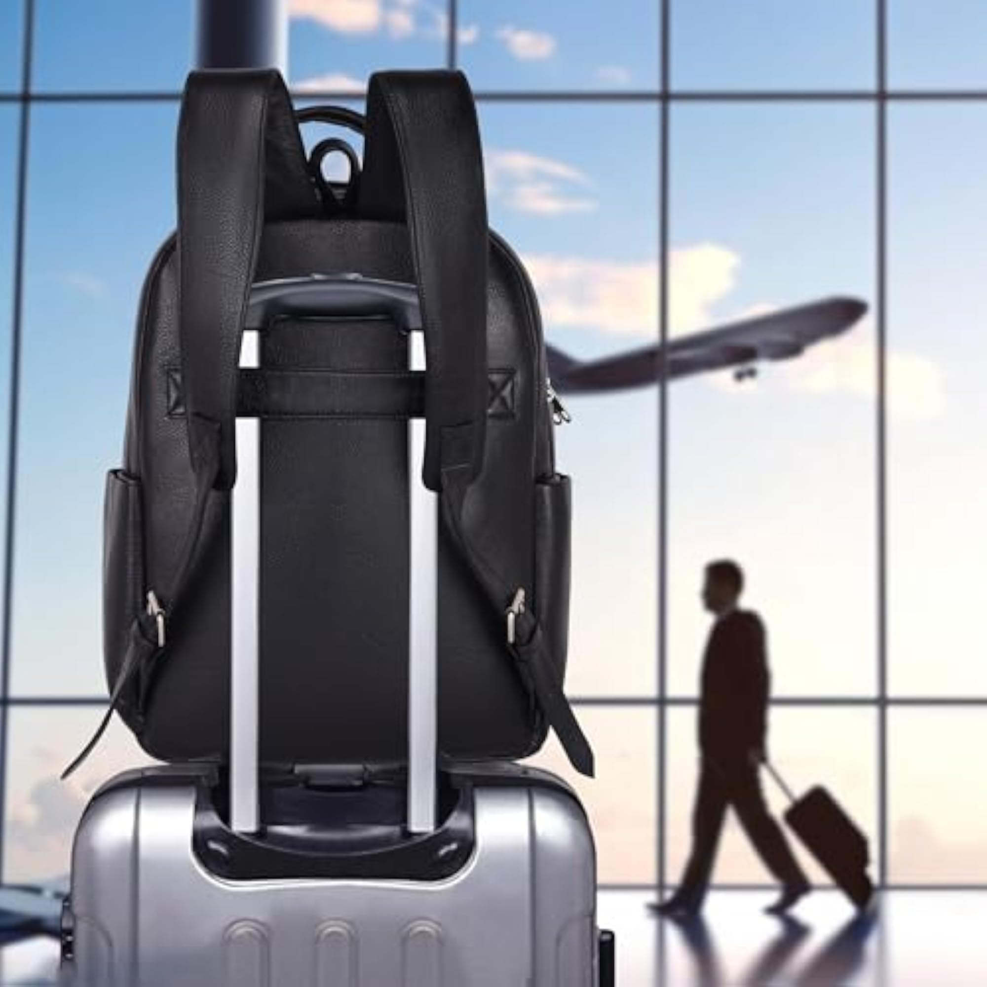 Genuine Leather Backpack Laptop Bag