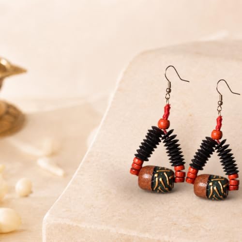 Image of Handcrafted Bohemian & Ethnic Earrings Collection for Women - Artistic, Nature-Inspired Statement Designs in Studs, Drops & Chandeliers