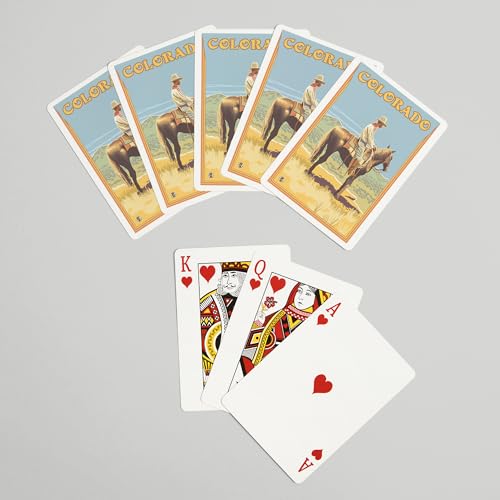 52 Naipes de Poker Cowboy Colorado para Adultos miniatura 7