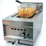 Améliorez la vitesse et la qualité de service avec une friteuse à gaz professionnelle de bureau.