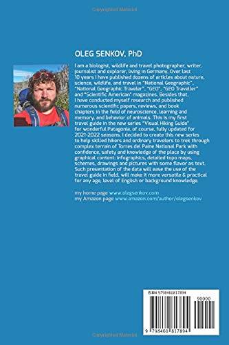 Torres del Paine National Park, Hiking & Trekking: Visual Hiking Guide (budget version, b/w)