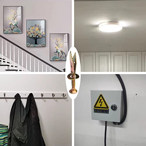 45 Jeux de Ancrages pour Murs Creux,Vis de Fixation pour Plaques de Plâtre,Chevilles Murales pour Plaques de Plâtre – vue 7