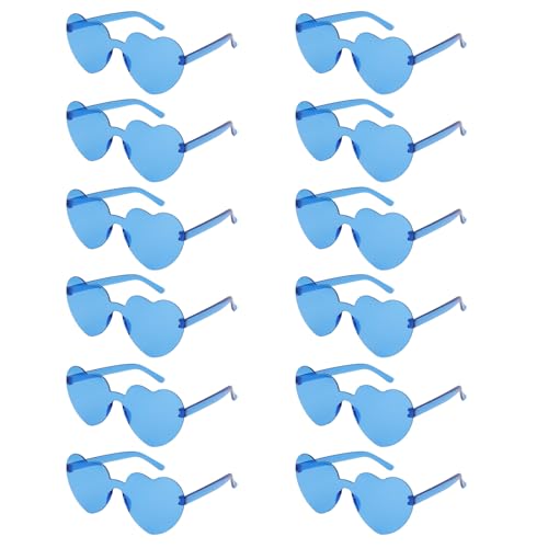 Image of Heart Sunglasses 12 /18 /24 Pcs Heart Shaped Glasses for Women Cute Funny Party Glasses Party Favors Accessories