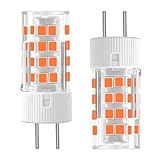 LUHMQ G5.3 LED Birne, GU5.3 Bi-Pin Sockel MR16 LED Lampen,AC/DC 12V-24V,3W=30W – für Spotlight Track Lighting, Landschaftsbeleuchtung, Reflektorlampe Clear Glass Lens Design (Warmweiß 3000k, 2 Stück)