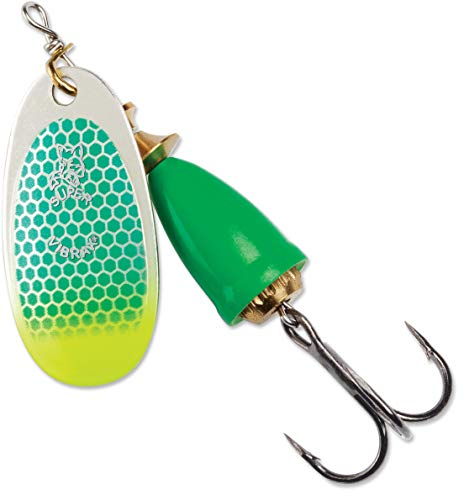 Blue Fox Classic Vibrax 06 Tackle, Green Scale Chartreuse Tip UV, 5/8 (60-60-315IC)