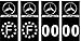 France Blasons Mercedes AMG Stickers Autocollant Plaque d'immatriculation (Noir)