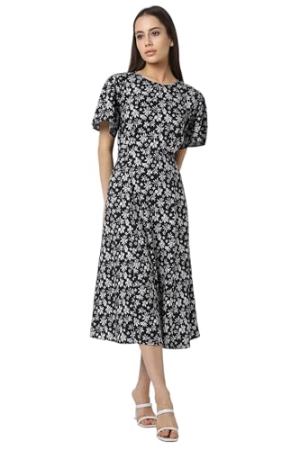 Image of Van Heusen Women's Fit and Flare Knee Length Printed Formal Dress