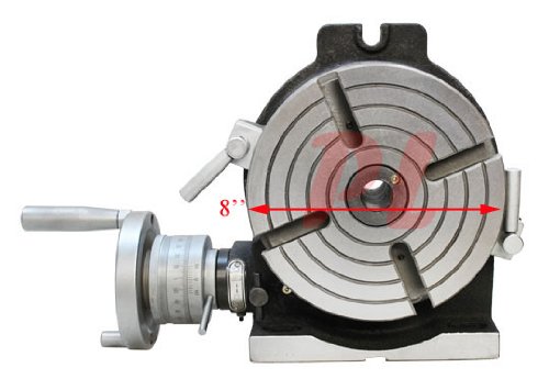Proline Amazon 8'' Horizontal & Vertical Rotary Table Vernier Reading Milling Drilling Boring