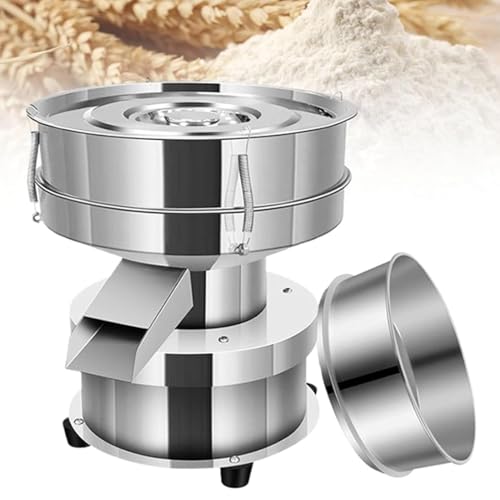 Cashwise Tamis électrique Vibrant Professionnel en Acier Inoxydable, capacité de Traitement de 3 à 5 kg/h, tamiseur Automatique pour poudres, Particules et...