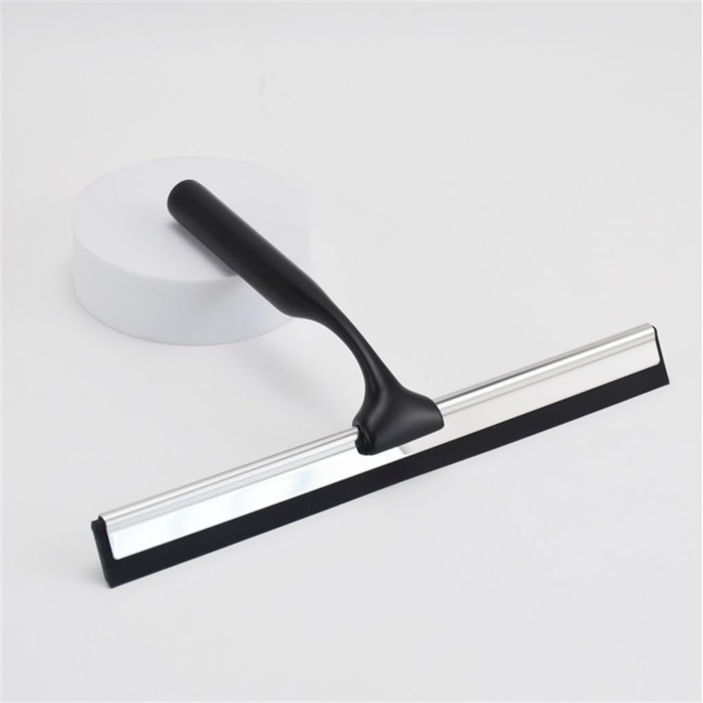 Raspador de Vidrio de acero Inoxidable, limpiaparabrisas de Goma Suave for Piso, Oficina, hogar, raspador de Vidrio