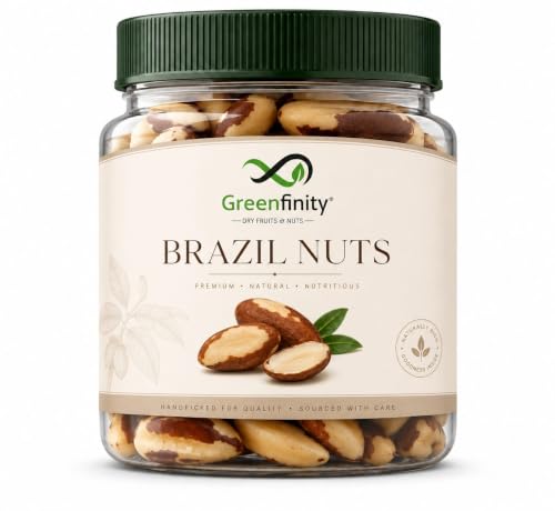 Image of GreenFinity Brazil Nuts 100g | Premium Whole Brazil Nuts | Nutritious Dry Fruit for Snacking, Breakfast & Everyday Use