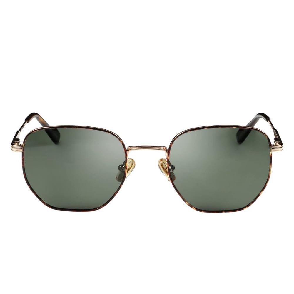 Gafas de sol polarizadas de estilo retro con montura metálica y protección UV.