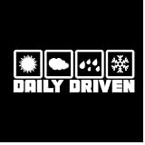 Autocollants De Voiture Autocollants De Voiture De Conduite Quotidienne Vinyle Autocollant Moto Voiture Blanc 14 Cm * 5 Cm 2 Pc