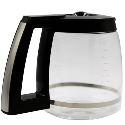 Masterpart 12-Cup Replacement Glass Carafe Compatible With Cuisinart Coffee Maker Models CHW-12, CHW-12P1, DCC-1100BK, DCC-1200, DCC-2650, DGB-550BK, DGB-550BK1 DGB-625BC, DGB-700BC, and SS-12 - Thumbnail 2