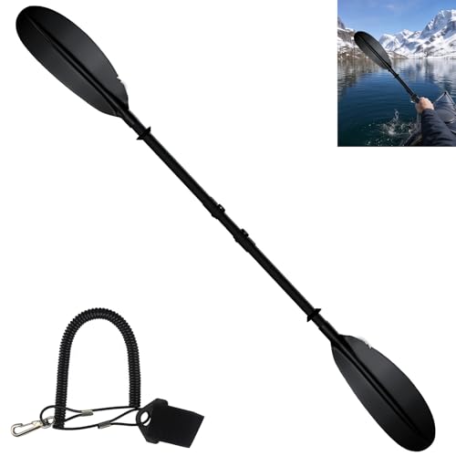 Lyrrhena Kayak Paddles for AdultsRetractable Adjustable Paddle70inch-95inch Made of Thickened Stainless Steel Tube and Comfortable Foam Handle.