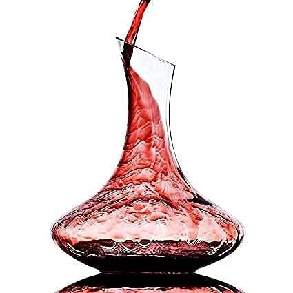YZM Wine Decanter - 1500 ml Breather Carafe Hand Blown Lead-Free Crystal Wine Carafe, aerating Decanter for Wine Gift, Wine Accessories Decoration (Wine Decanter) (1)