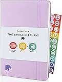 Simple Elephant Planner 2020 - Daily, Weekly, Monthly Agenda - Undated Productivity Journal - Gratitude, Life & Goal, Success (Lilac)