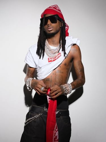 Playboi Carti supreme poster Original Collab wall art aesthetic decor for living room bedroom dinner home office true Size 18x24 Gloss finish New out the box
