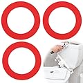 MILAKE 3 Pack Flush Valve Seal Compatible with Mansfield, Upgraded Silicone Material Parts Replacement, Canister Flush Valve Toilet Tank for 210 and 211 Model, Toilet Gasket Equal to 630-0030