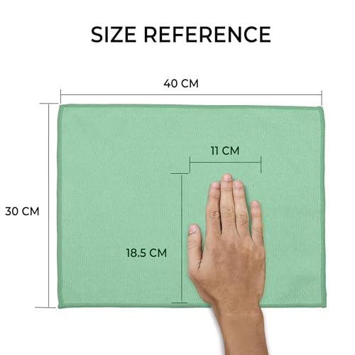 Image of Cutting EDGE 300 GSM Car Microfiber Cloth, Multicolor, 40x30 cm (Set of 2) | Material: Microfiber, 300 GSM, Small Size, Ideal for Car, Bike, Glass & Dashboard Cleaning, Soft, Lint-Free & Scratch-Free