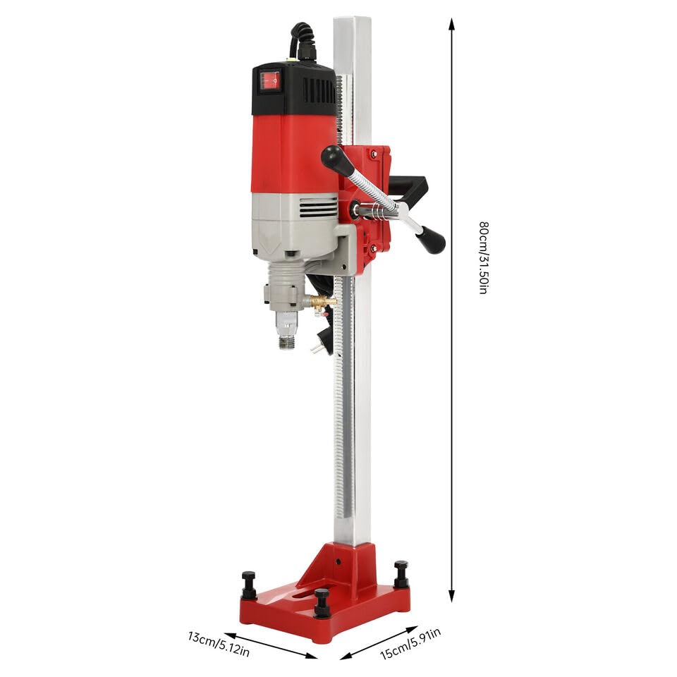 Taladro de núcleo vertical de diamante, máquina para perforación de núcleos de hasta 80 cm de profundidad y 165 mm de diámetro con eje M22