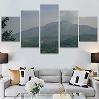 SIGNWIN 5 Panel Canvas Wall Art Greenlands for Home Decorations Ready to Hang - 60