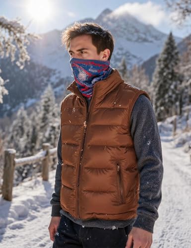 Image of Men'S Winter Lightweight Puffer Vest Sleeveless Jacket Casual Puffy Vests