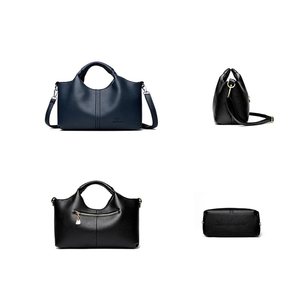 Weiches Leder Damen Handtasche Tote Bag Mode Luxus Frauen Schultertasche Trendy Weiblich Pendeln Crossbody Taschen Geldbörse