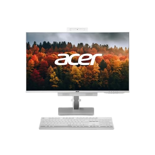 Image of acer Aspire C27 68.58 cm (27 inch) Full HD IPS Display All in One (AIO) Desktop Intel Core i5-12450H Processor (Win11 Home /16 GB /1 TB SSD /Microsoft Office) Full HD Webcam, Wireless Keyboard & Mouse