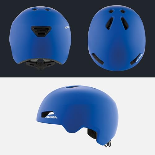 ALPINA Hackney Kinderfahrradhelm, royal-Blue matt, 51-56 cm – Ansicht 5