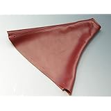 サイドブレーキブーツ[マツダNC1(2005年8月～2008年12月）ロードスター用] (本革製, レッド)