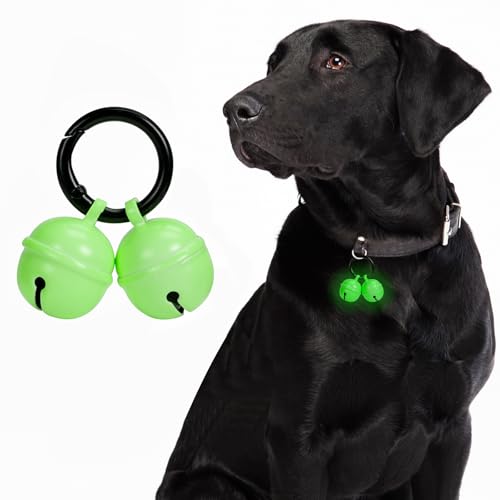 Clochettes pour collier de chien, clochette lumineuse extra forte pour chien et chat, pour suivre et protéger les animaux sauvages et les oiseaux, clochettes...