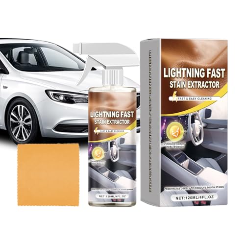 Generico Detergente per Interni Auto - Prodotto per Pulizia Veicoli,Detergente per Sedili in Pelle Auto,per Viaggiatori Professionisti Camion Berline Sedili Pelle Cruscotto Volante Porte Interni