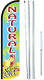 OnPoint Wares Natural Juice King Flag Sign With Complete Hybrid Pole set