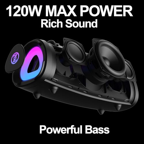 Image of OontZ Angle 3XL Gen 2 Bluetooth Speaker, 120W, 100-Ft Range, Light Show