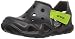 crocs Kids' Swiftwater K Clog (Toddler/Little Kid), Black/Volt Green, 12 M US Little Kid