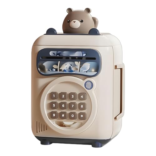 Nybhyjka Salvadanaio Elettronico per Bambini | Cassaforte Elettronica con Serratura a Codice | Codice Segreto, Contenitore Risparmi, Deposito e Prelievo, Organizzazione Contanti per Camera dei