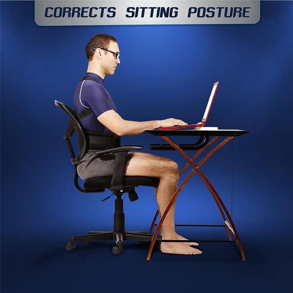 Walgreen Xample Posture Corrector for Men and Women, Upper Back Brace for Clavicle Support, Adjustable Back Straightener and Providing Pain Relief from Neck, Back & Shoulde (Small)