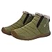 Produktbild BESPORTBLE Männer Schneeschuhe Outdoor Winter Anti Slip Knöchel Warme Stiefeletten Wasserdicht Plüsch Baumwolle Gefüttert Faulenzer Wanderschuhe 1 para Größe 42 (Grün)