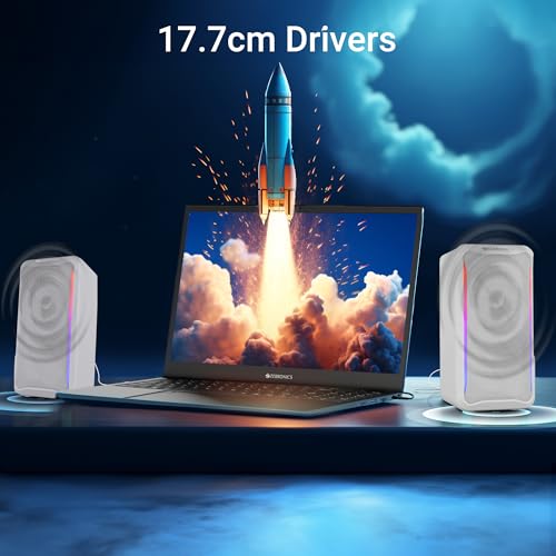Amazon.in: Buy ZEBRONICS Igloo 2, 2.0 USB Computer Speakers, 10 Watts, RGB LED, USB Powered, AUX, Volume Control Pod for PC, Laptops, Desktop (White) Online at Low Prices in India | ZEBRONICS Reviews & Ratings - Image 6