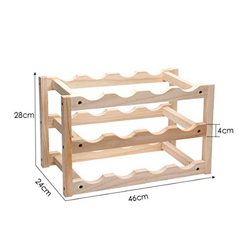 Soporte para 12 Botellas, Diseño Elegante, Blanco miniatura 6