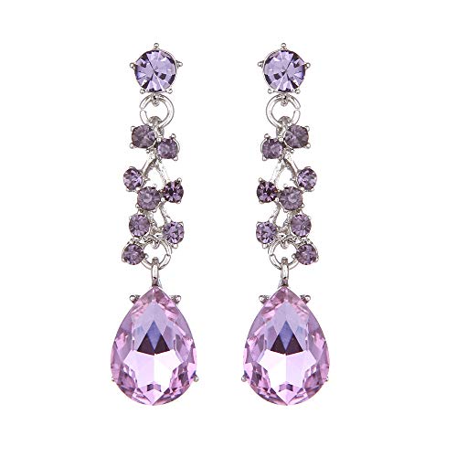image for Molie Bridal Austrian Crystal Necklace and Earrings Jewelry Set Gifts 