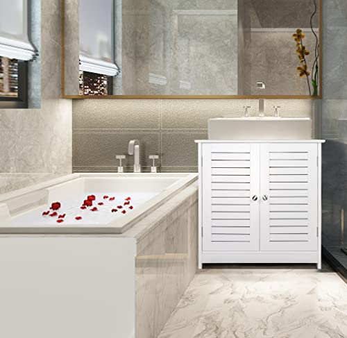 EUGAD-Armario-Bajo-Lavabo-Mueble-para-Debajo-de-Lavabo-Mueble-Lavabo-de-Bano-Almacenamientocon-2-Puertas-MDF-60-x-30-x-60-cm-Blanco-0016WY
