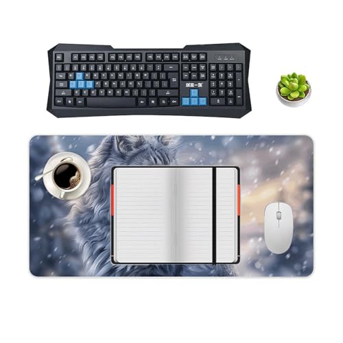 Tapete para escritorio grande impermeable con base antideslizante miniatura 4