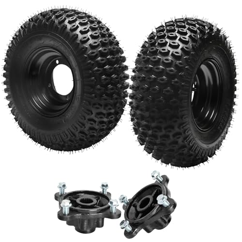 Wilfongkart 16x8-7 ATV Tire Wheel with Rim, Tubeless Knobby Tire