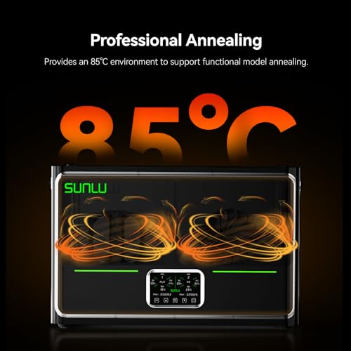 Image of Sunlu S4 Pro Filament Dryer, Dual-Chamber Independent Temp Control, 380W Fast Heating to 85C, 4 Spool 3D Printer Dehydrator with Filament Storage Kits, Compatible with PLA PETG ABS TPU PA etc.