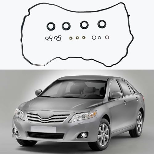 Image of VS50825R Engine Valve Cover Gasket Set Component 1119336010 | Compatible with Camry RAV4 Highlander Avalon Lexus ES300h 2.4L 2.5L 2.7L vehicles this set replaces part vs50825r 1119336010