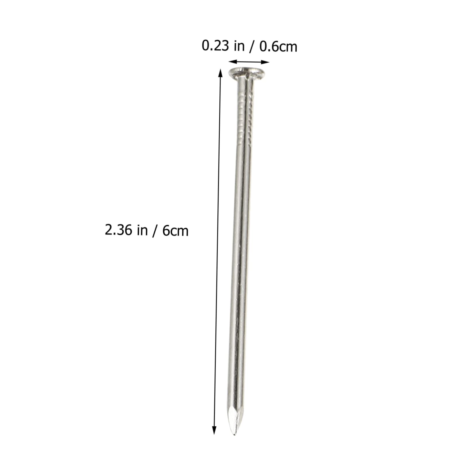 Generic Flat Head Nails for Hanging Pictures 460pcs Stainless Steel Nails Assortment and Concrete