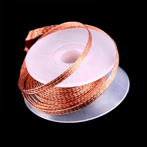 Image of Jowxsx 3515Copper Soldering Wick Tin Solder Removal Braid Welding Wire For Electronic Engineers Desoldering Braid Soldering Tool Electronics Repair Tool Electronics Soldering Kit, Desoldering Wicks