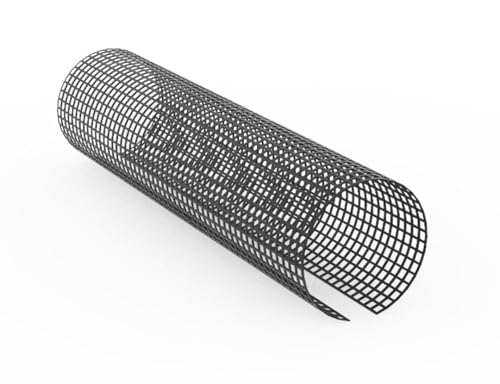 EraGreen Grille de protection anti-feuilles de 1 m de long pour gouttières de 100 à 125 mm - Protection de gouttière résistante aux UV - Noir - Grille de...